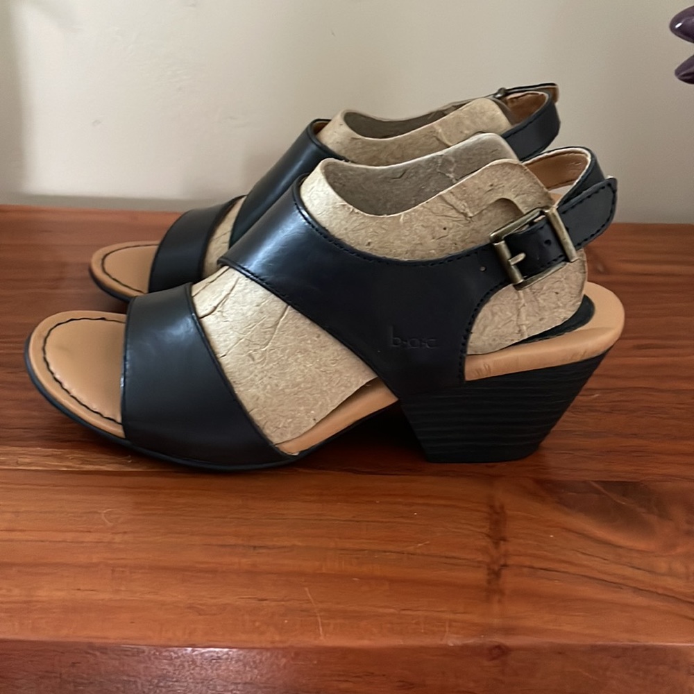 B.o.c. NEW Angulo black sandal leather upper boho